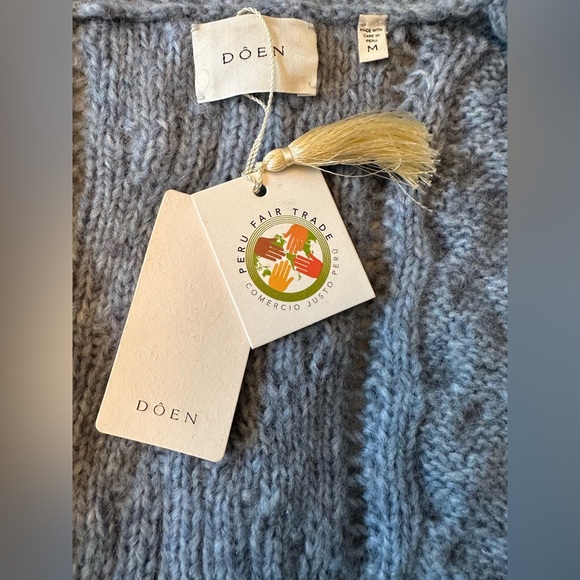 Doen ISADORA CARDIGAN Sweater MEDIUM / blue - Picture 6 of 8